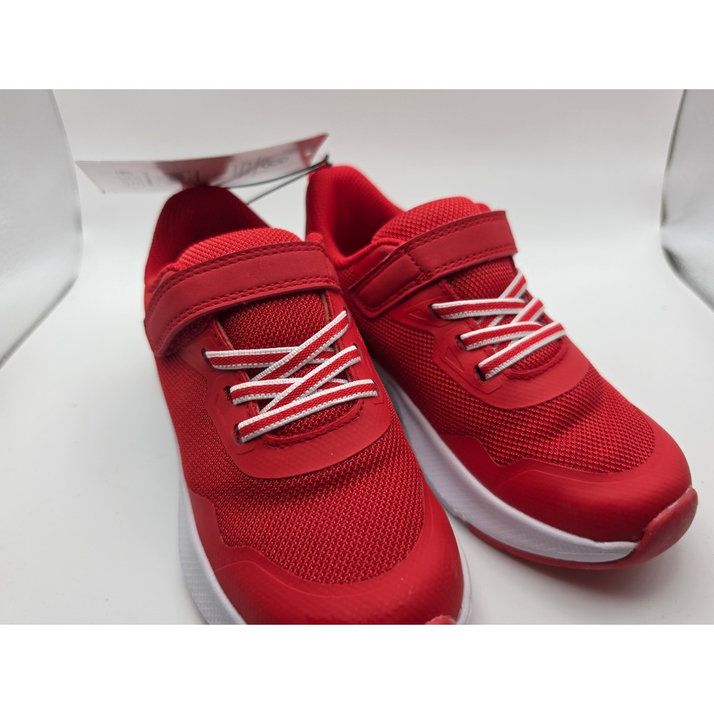 Athletic Works Boys Red Mesh Jogger Sneakers Memory Foam Size 12 BTAW34CA001EL